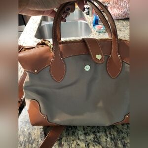 Stoney Clover Lane Pouchette Brown and Tan Women's Handbag